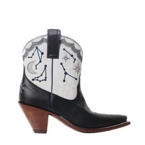 NEW BESITA BOOTS women's starlet boots in black/white